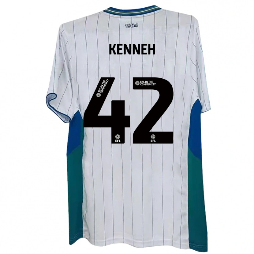 Danxen Mujer Camiseta Nohan Kenneh #42 Blanco Verde Azul 1ª Equipación 2025/26 La Camisa México