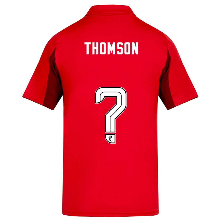 Danxen Mujer Camiseta Ethan Thomson #0 Rojo Borgoña 1ª Equipación 2025/26 La Camisa México