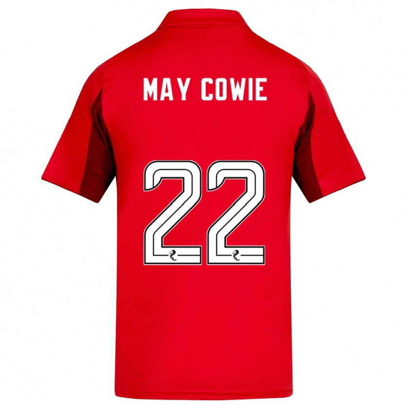 Danxen Mujer Camiseta Ellie May Cowie #22 Rojo Borgoña 1ª Equipación 2025/26 La Camisa México