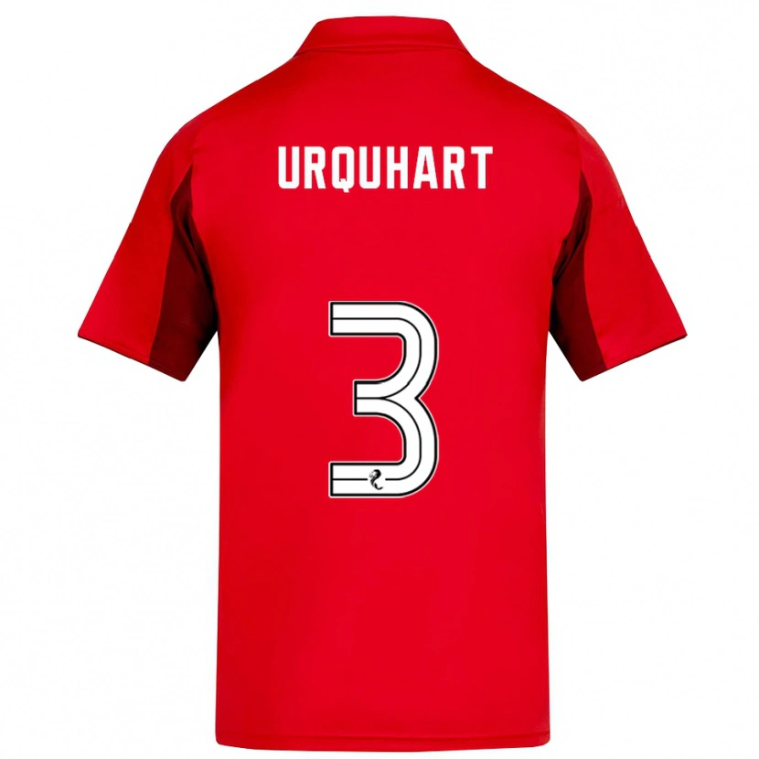 Danxen Mujer Camiseta Millie Urquhart #3 Rojo Borgoña 1ª Equipación 2025/26 La Camisa México