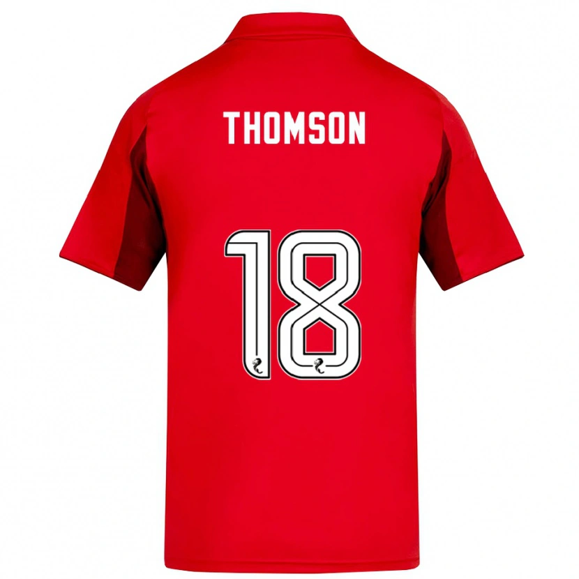 Danxen Mujer Camiseta Eva Thomson #18 Rojo Borgoña 1ª Equipación 2025/26 La Camisa México