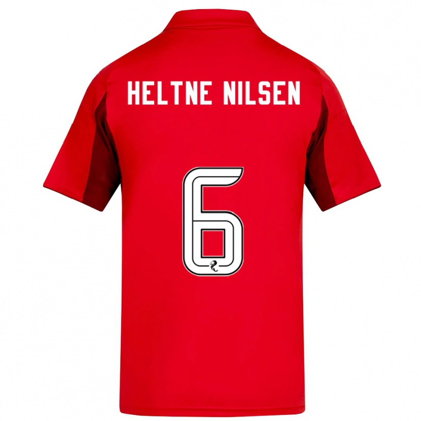 Danxen Mujer Camiseta Sivert Heltne Nilsen #6 Rojo Borgoña 1ª Equipación 2025/26 La Camisa México