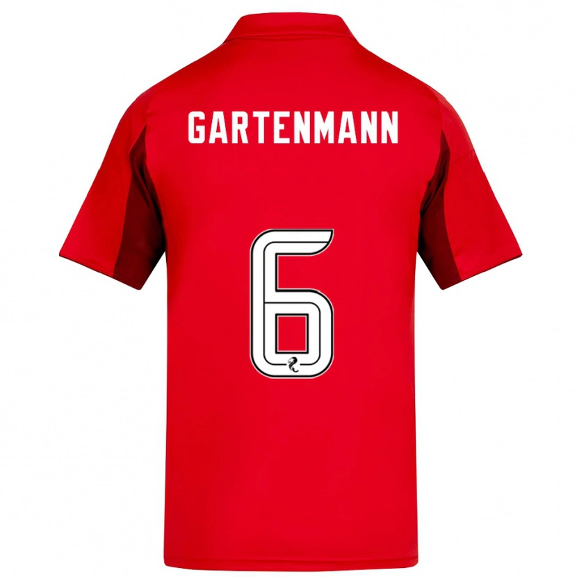 Danxen Mujer Camiseta Stefan Gartenmann #6 Rojo Borgoña 1ª Equipación 2025/26 La Camisa México