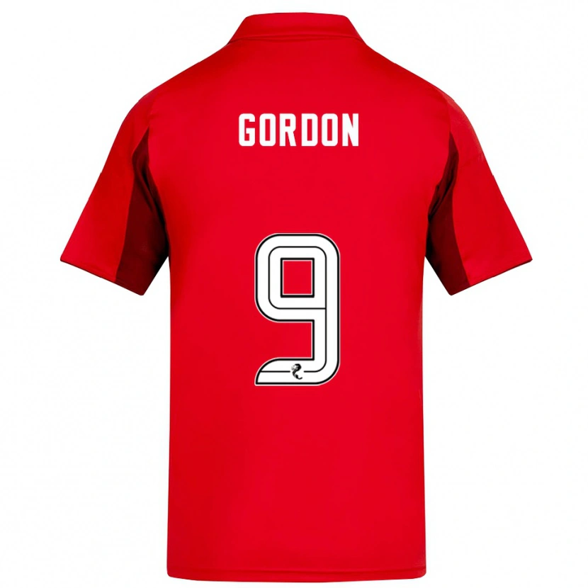 Danxen Mujer Camiseta Lauren Gordon #9 Rojo Borgoña 1ª Equipación 2025/26 La Camisa México