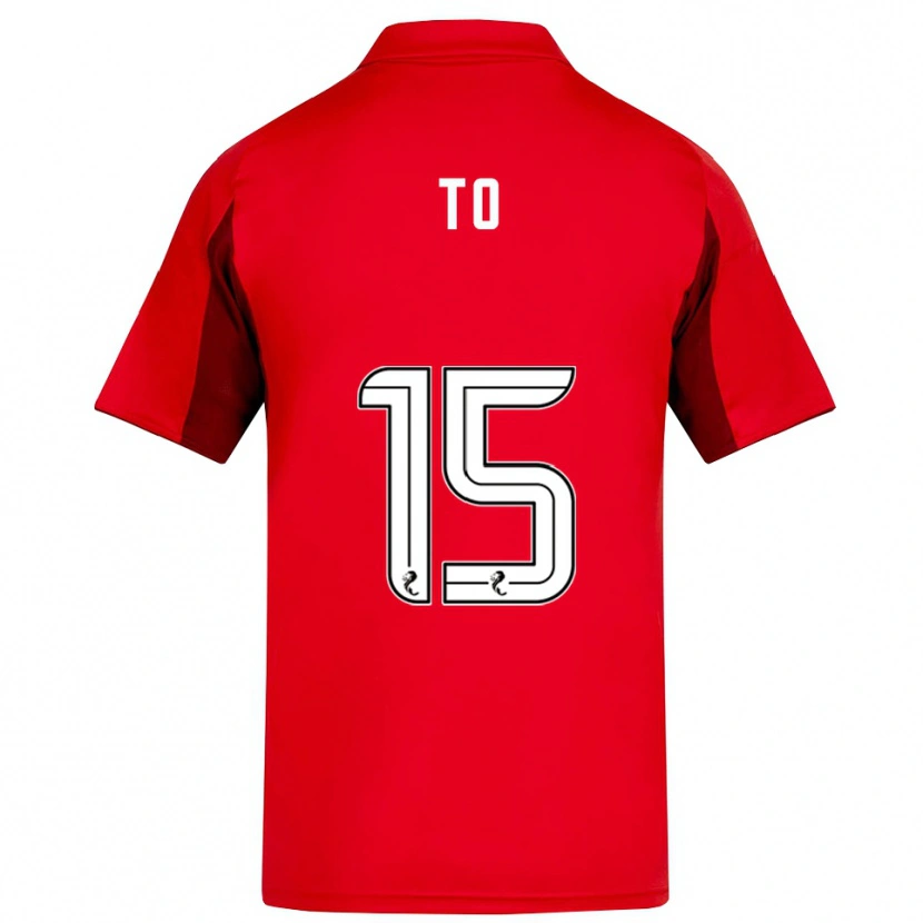 Danxen Mujer Camiseta Zack To #15 Rojo Borgoña 1ª Equipación 2025/26 La Camisa México