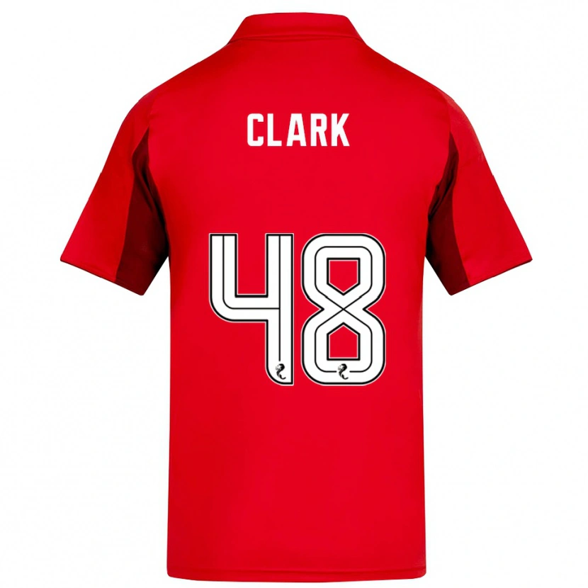 Danxen Mujer Camiseta Ellis Clark #48 Rojo Borgoña 1ª Equipación 2025/26 La Camisa México