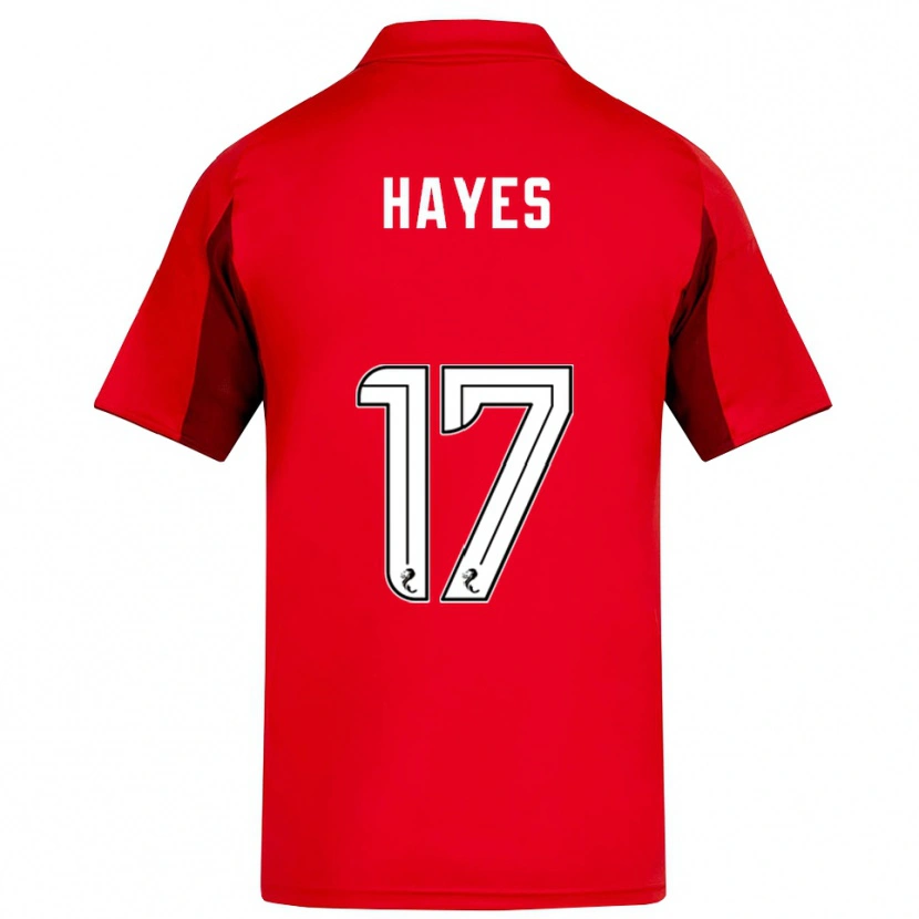 Danxen Mujer Camiseta Jonny Hayes #17 Rojo Borgoña 1ª Equipación 2025/26 La Camisa México