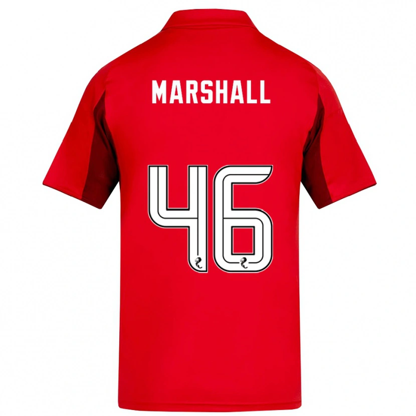 Danxen Mujer Camiseta Findlay Marshall #46 Rojo Borgoña 1ª Equipación 2025/26 La Camisa México