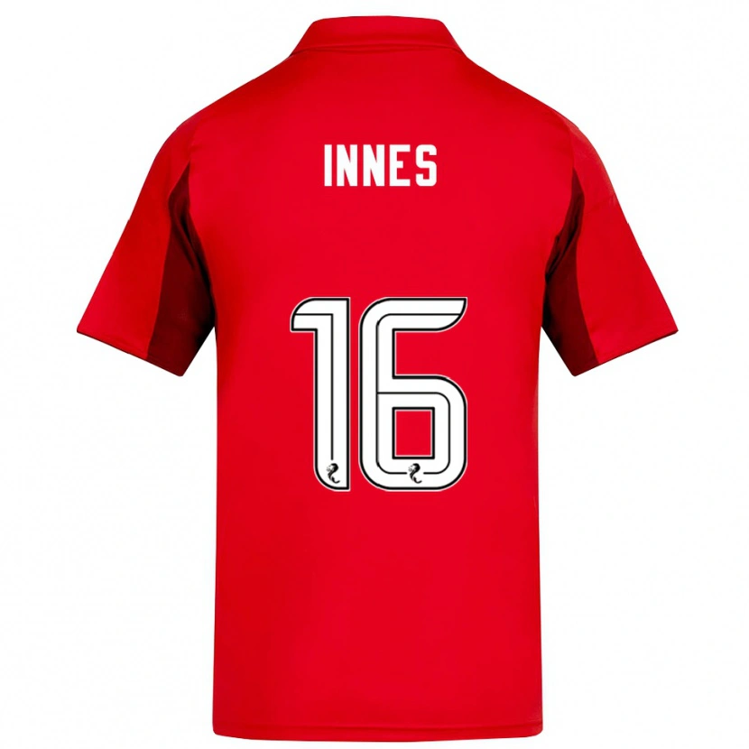 Danxen Mujer Camiseta Hannah Innes #16 Rojo Borgoña 1ª Equipación 2025/26 La Camisa México