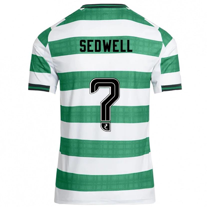 Danxen Mujer Camiseta Sam Sedwell #0 Verde Blanco 1ª Equipación 2025/26 La Camisa México