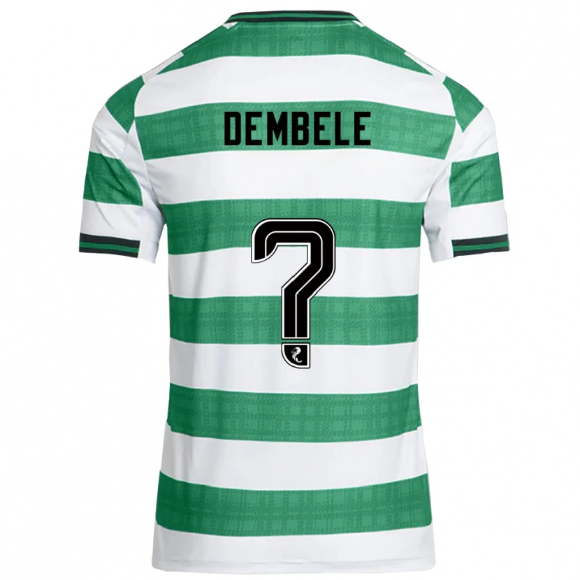 Danxen Mujer Camiseta Hassan Dembele #0 Verde Blanco 1ª Equipación 2025/26 La Camisa México