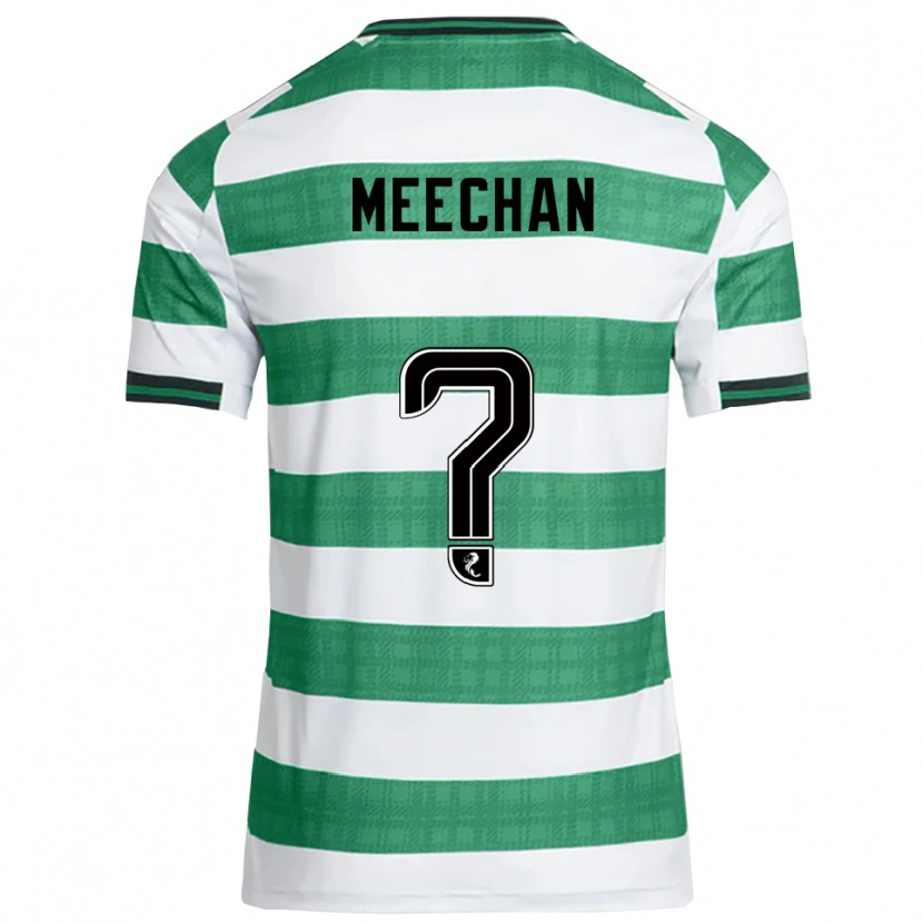Danxen Mujer Camiseta Nathan Meechan #0 Verde Blanco 1ª Equipación 2025/26 La Camisa México