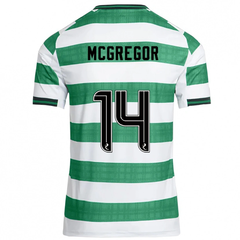 Danxen Mujer Camiseta Shannon Mcgregor #14 Verde Blanco 1ª Equipación 2025/26 La Camisa México