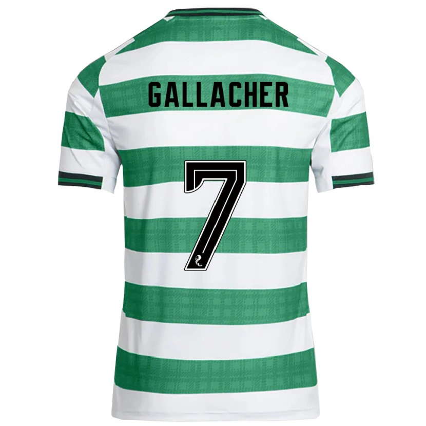 Danxen Mujer Camiseta Amy Gallacher #7 Verde Blanco 1ª Equipación 2025/26 La Camisa México