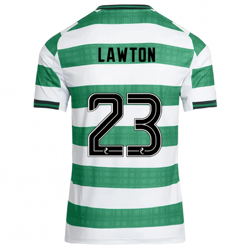 Danxen Mujer Camiseta Emma Lawton #23 Verde Blanco 1ª Equipación 2025/26 La Camisa México