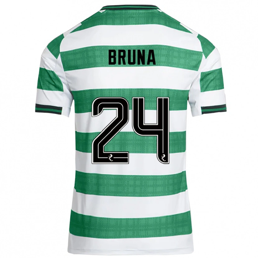 Danxen Mujer Camiseta Bruna Lourenço #24 Verde Blanco 1ª Equipación 2025/26 La Camisa México
