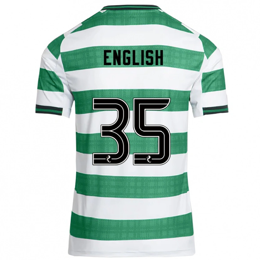 Danxen Mujer Camiseta Isaac English #35 Verde Blanco 1ª Equipación 2025/26 La Camisa México