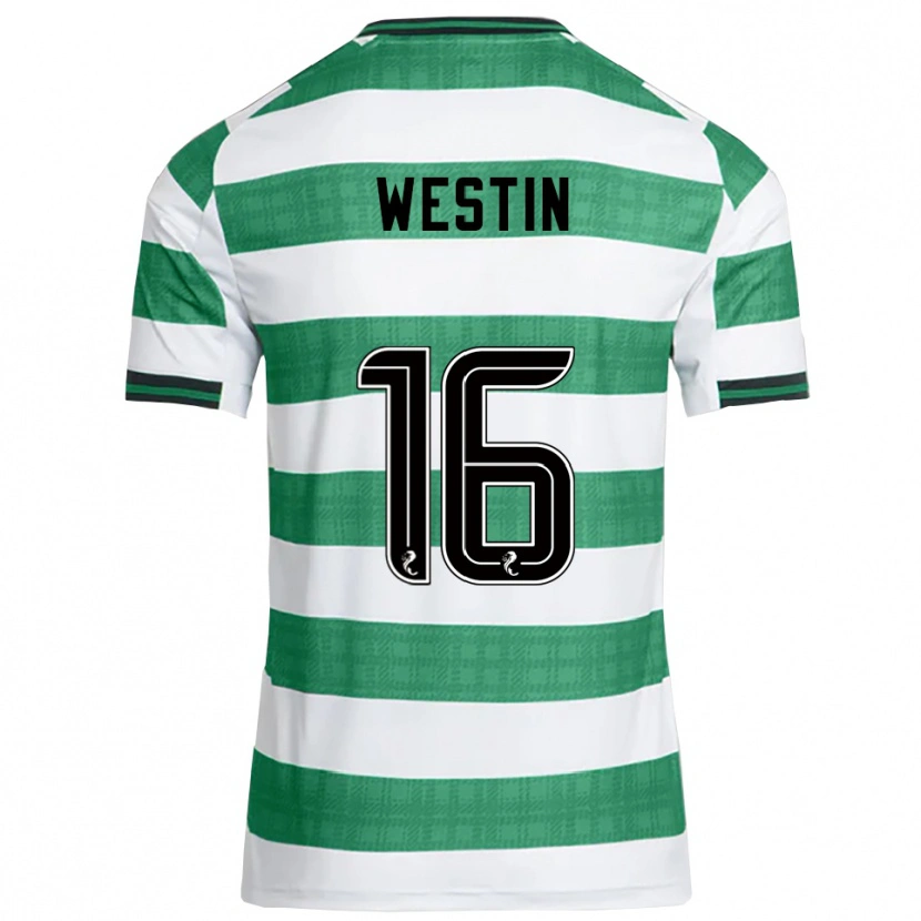Danxen Mujer Camiseta Emma Westin #16 Verde Blanco 1ª Equipación 2025/26 La Camisa México