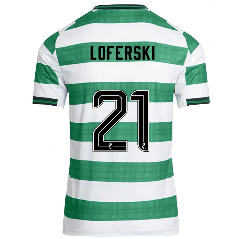 Danxen Mujer Camiseta Kit Loferski #21 Verde Blanco 1ª Equipación 2025/26 La Camisa México