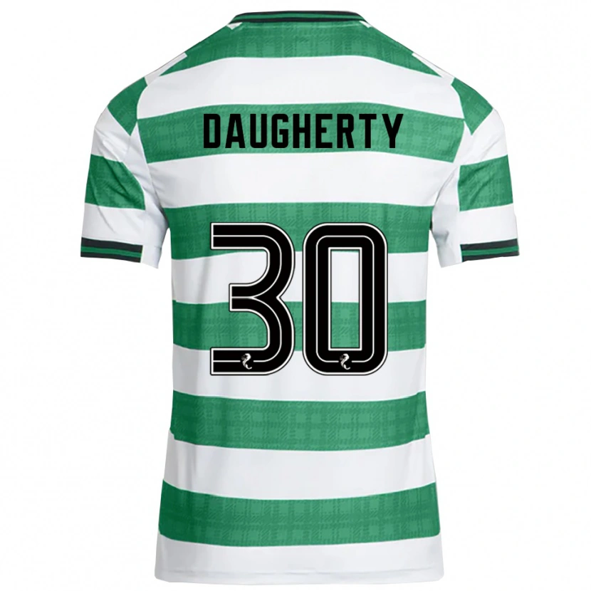 Danxen Mujer Camiseta Kelsey Daugherty #30 Verde Blanco 1ª Equipación 2025/26 La Camisa México