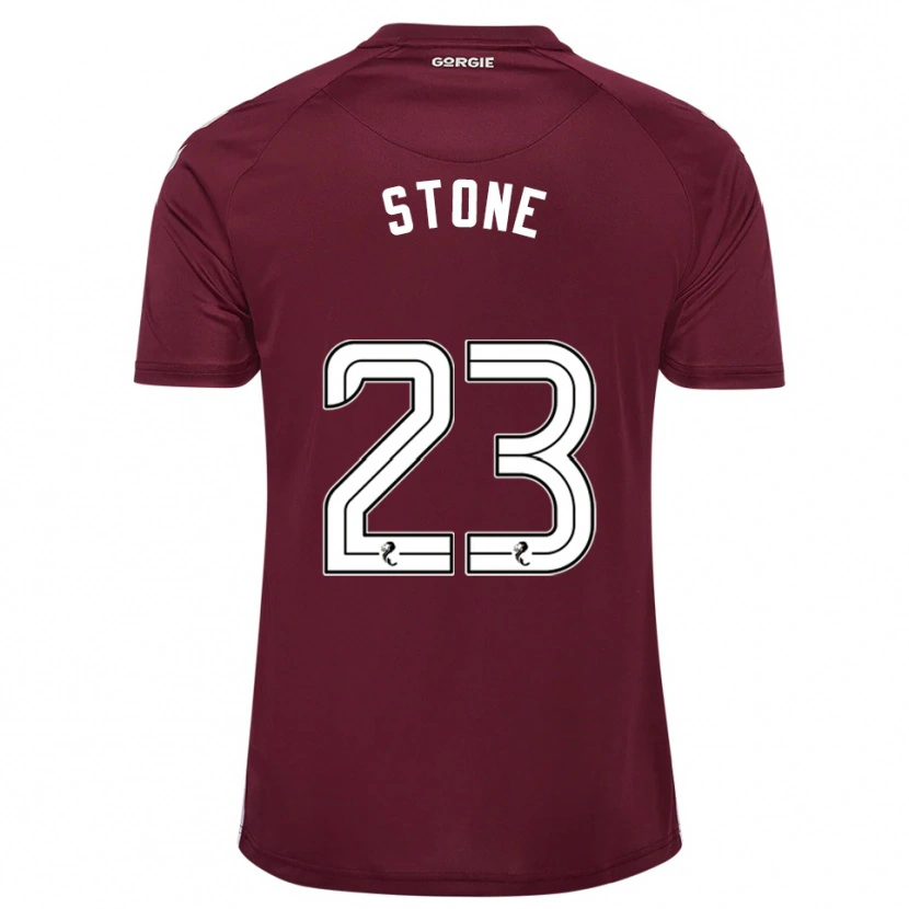 Danxen Mujer Camiseta Harry Stone #23 Borgoña Blanco 1ª Equipación 2025/26 La Camisa México