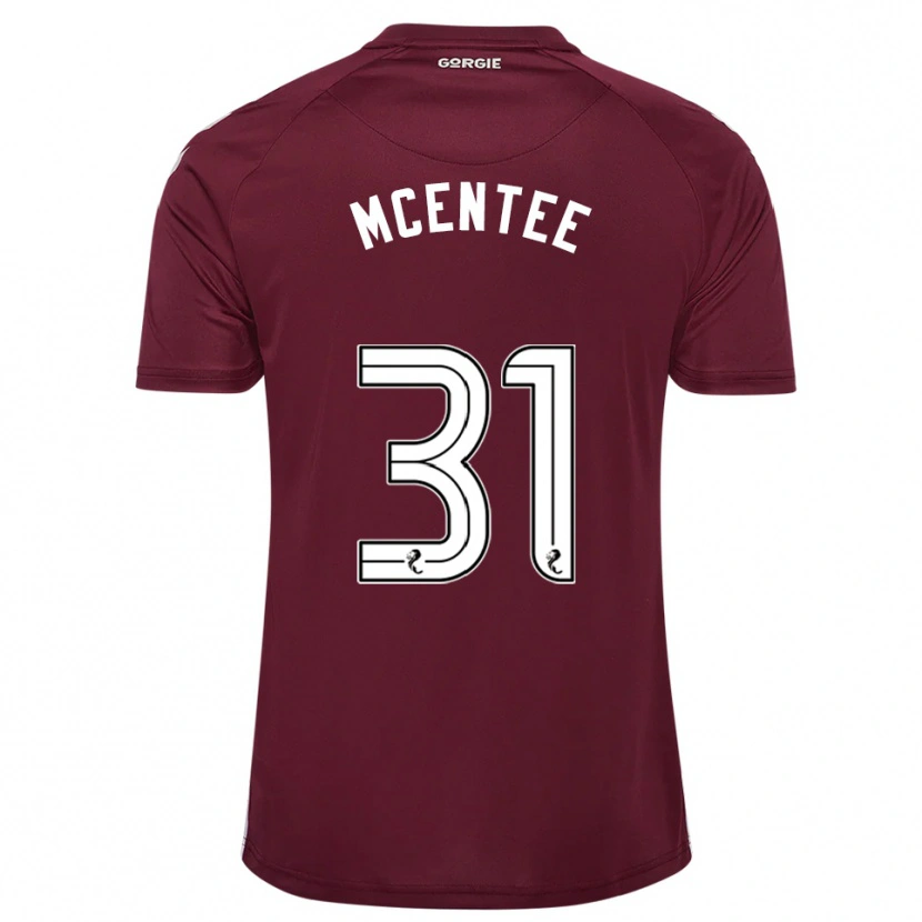 Danxen Mujer Camiseta Oisin Mcentee #31 Borgoña Blanco 1ª Equipación 2025/26 La Camisa México