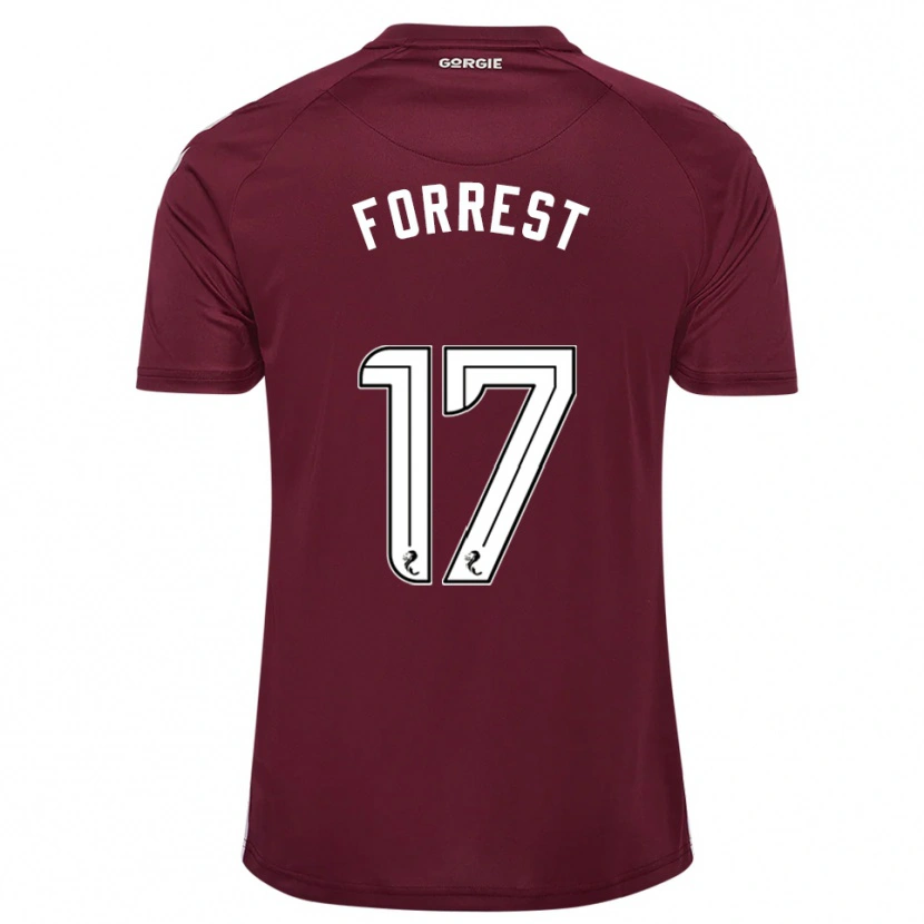 Danxen Mujer Camiseta Alan Forrest #17 Borgoña Blanco 1ª Equipación 2025/26 La Camisa México