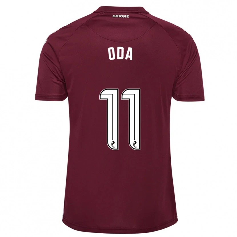 Danxen Mujer Camiseta Yutaro Oda #11 Borgoña Blanco 1ª Equipación 2025/26 La Camisa México