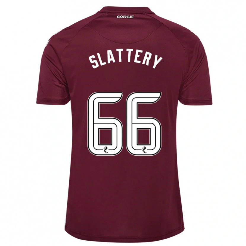 Danxen Mujer Camiseta Jenna Slattery #66 Borgoña Blanco 1ª Equipación 2025/26 La Camisa México