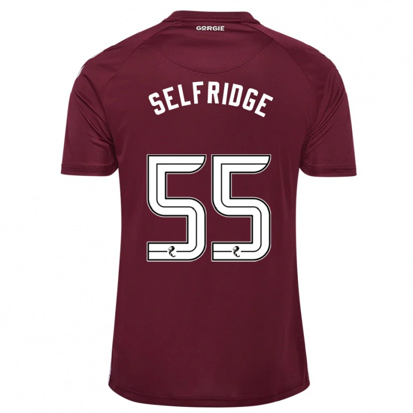 Danxen Mujer Camiseta Louis Selfridge #55 Borgoña Blanco 1ª Equipación 2025/26 La Camisa México