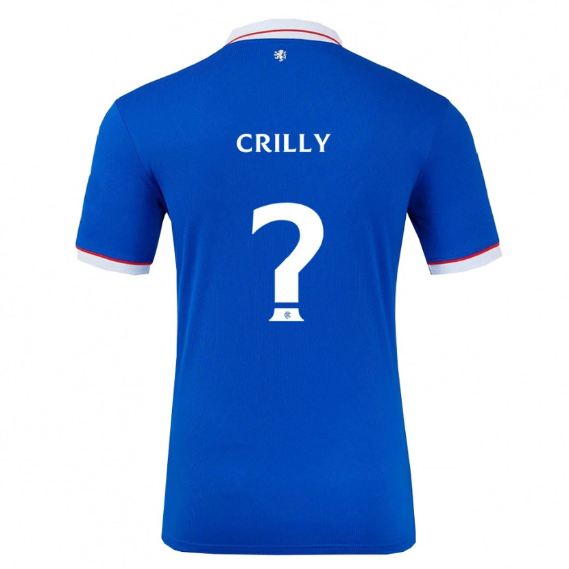Danxen Mujer Camiseta Aiden Crilly #0 Azul Blanco 1ª Equipación 2025/26 La Camisa México