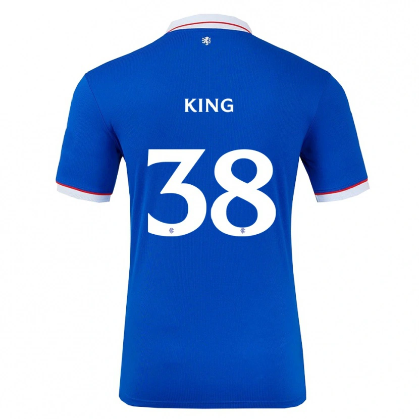 Danxen Mujer Camiseta Leon King #38 Azul Blanco 1ª Equipación 2025/26 La Camisa México