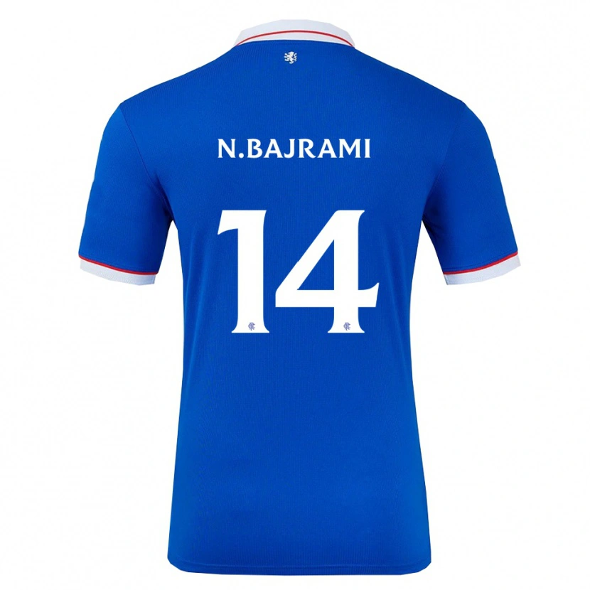 Danxen Mujer Camiseta Nedim Bajrami #14 Azul Blanco 1ª Equipación 2025/26 La Camisa México