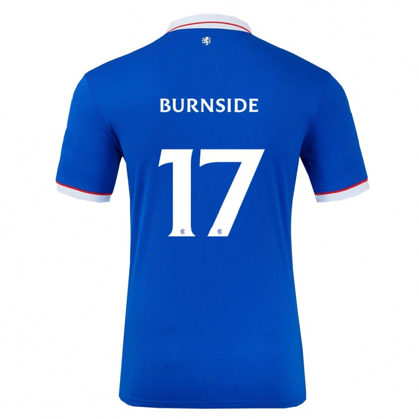 Danxen Mujer Camiseta Callum Burnside #17 Azul Blanco 1ª Equipación 2025/26 La Camisa México