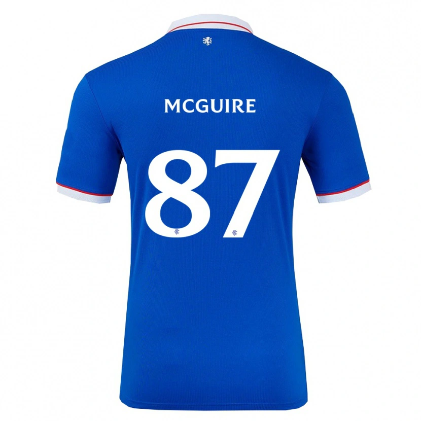 Danxen Mujer Camiseta Rydnn Mcguire #87 Azul Blanco 1ª Equipación 2025/26 La Camisa México