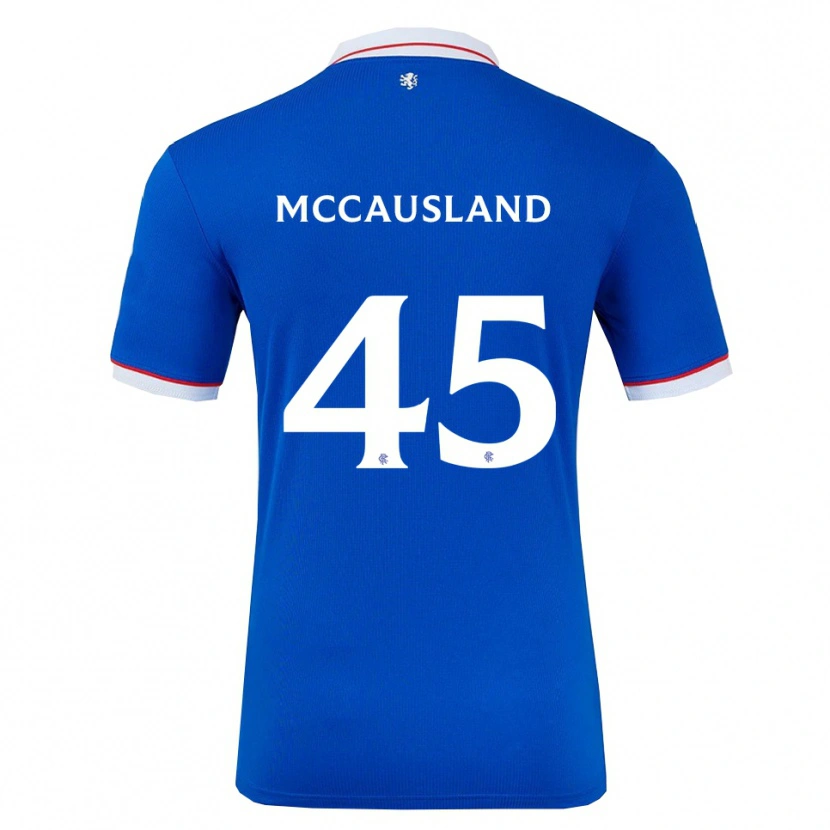 Danxen Mujer Camiseta Ross Mccausland #45 Azul Blanco 1ª Equipación 2025/26 La Camisa México