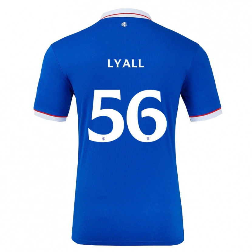 Danxen Mujer Camiseta Arron Lyall #56 Azul Blanco 1ª Equipación 2025/26 La Camisa México