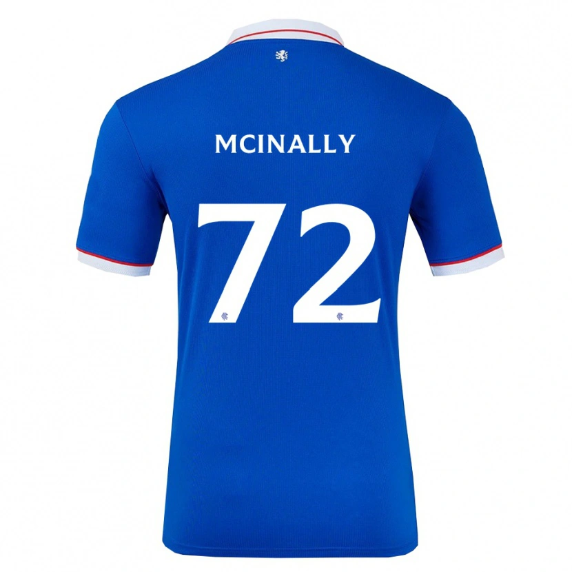 Danxen Mujer Camiseta Darren Mcinally #72 Azul Blanco 1ª Equipación 2025/26 La Camisa México