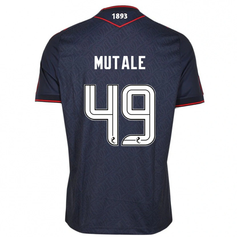 Danxen Mujer Camiseta Euan Mutale #49 Azul Marino Blanco 1ª Equipación 2025/26 La Camisa México