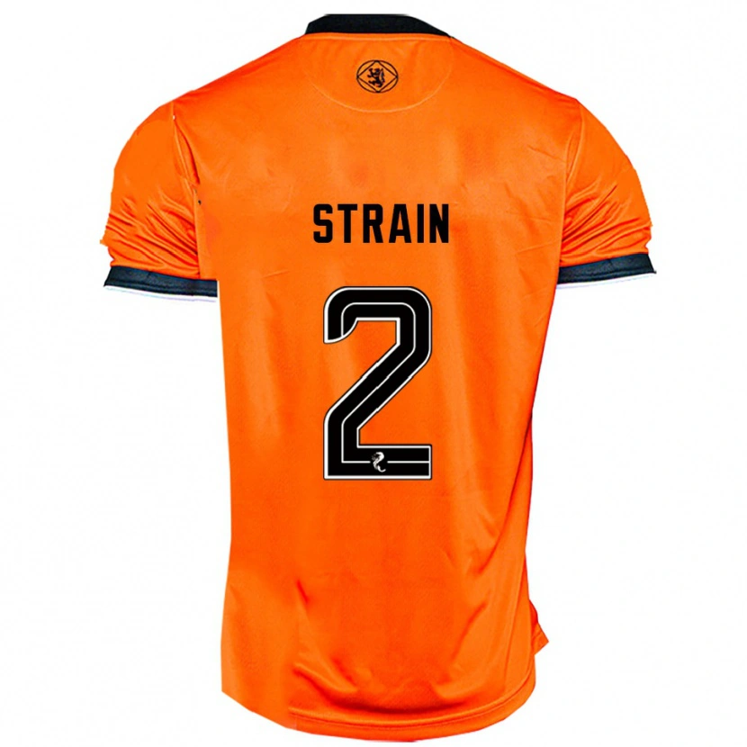 Danxen Mujer Camiseta Ryan Strain #2 Naranja Negro 1ª Equipación 2025/26 La Camisa México