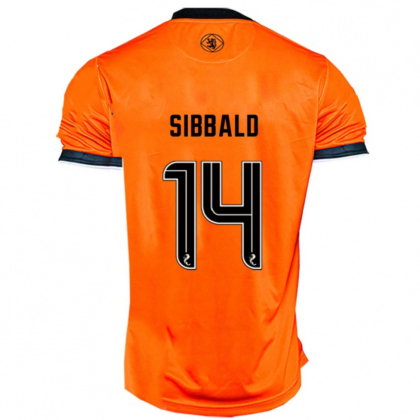 Danxen Mujer Camiseta Craig Sibbald #14 Naranja Negro 1ª Equipación 2025/26 La Camisa México