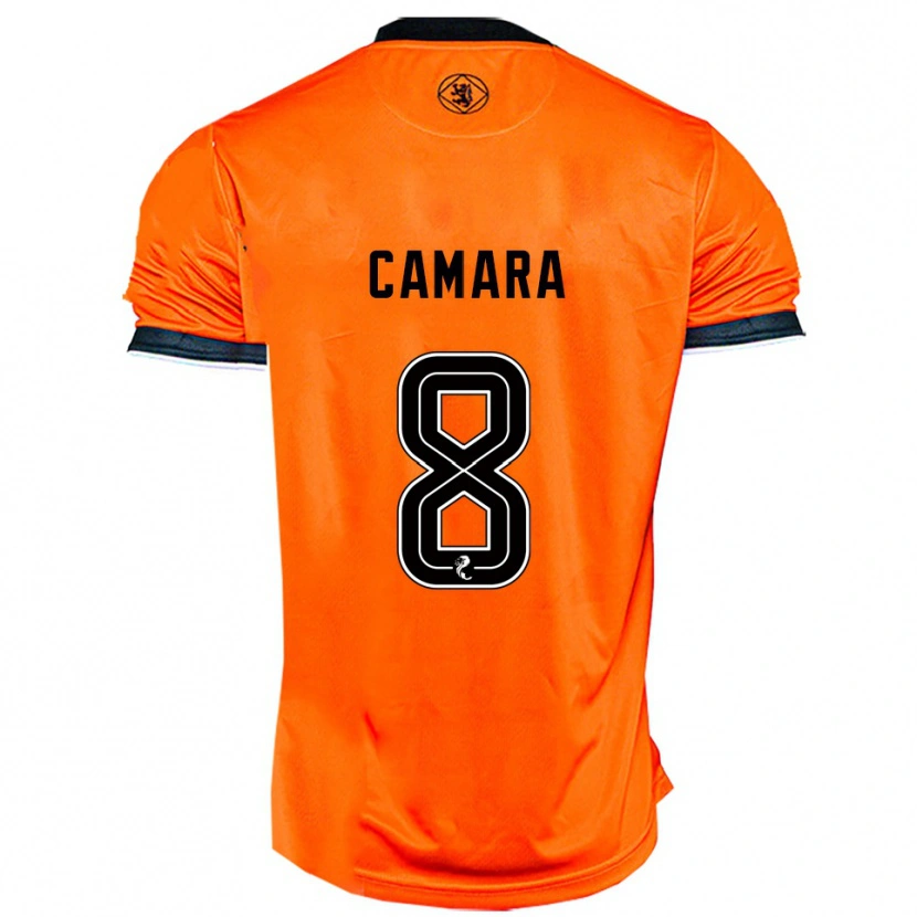 Danxen Mujer Camiseta Panutche Camara #8 Naranja Negro 1ª Equipación 2025/26 La Camisa México