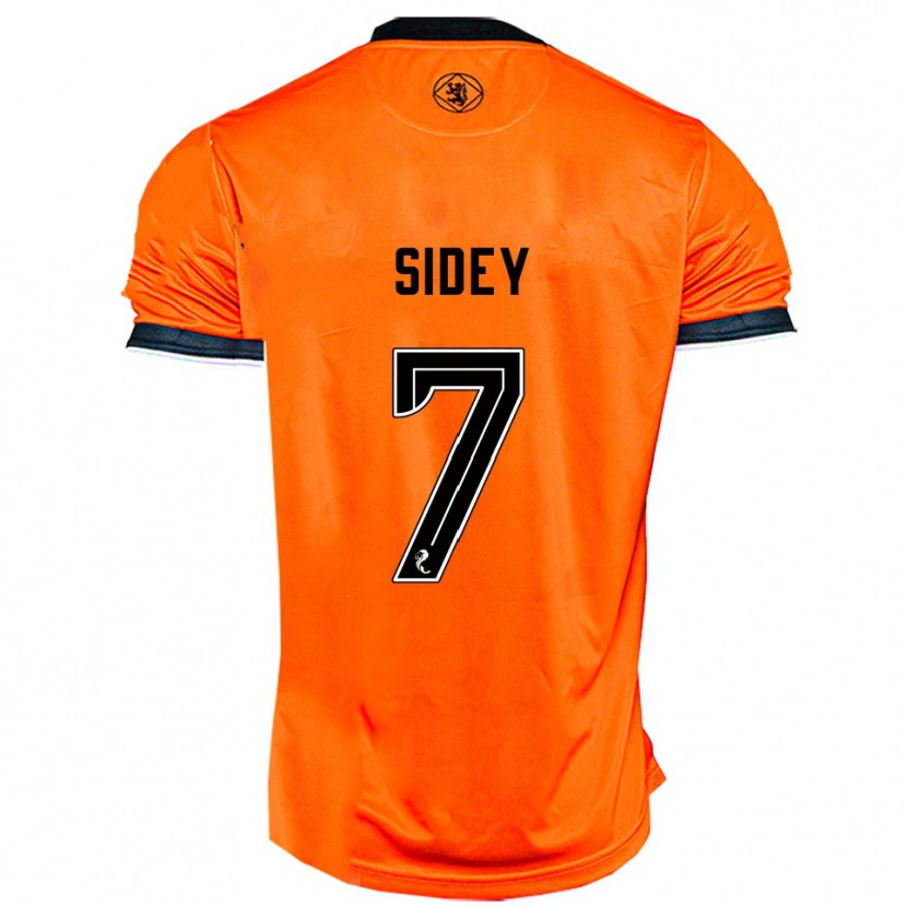 Danxen Mujer Camiseta Leah Sidey #7 Naranja Negro 1ª Equipación 2025/26 La Camisa México