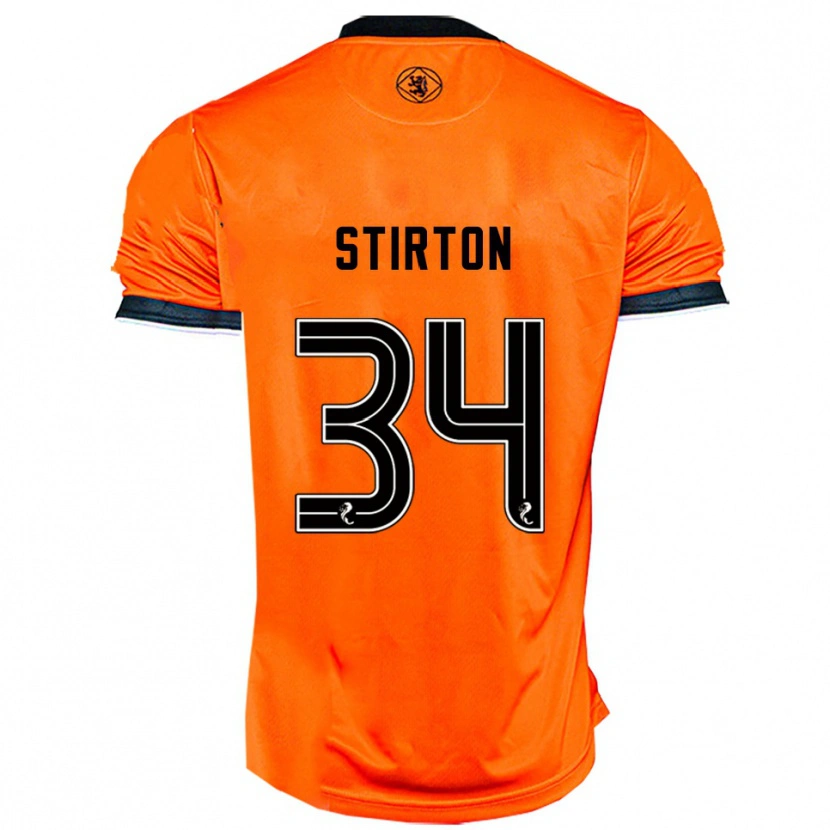 Danxen Mujer Camiseta Owen Stirton #34 Naranja Negro 1ª Equipación 2025/26 La Camisa México
