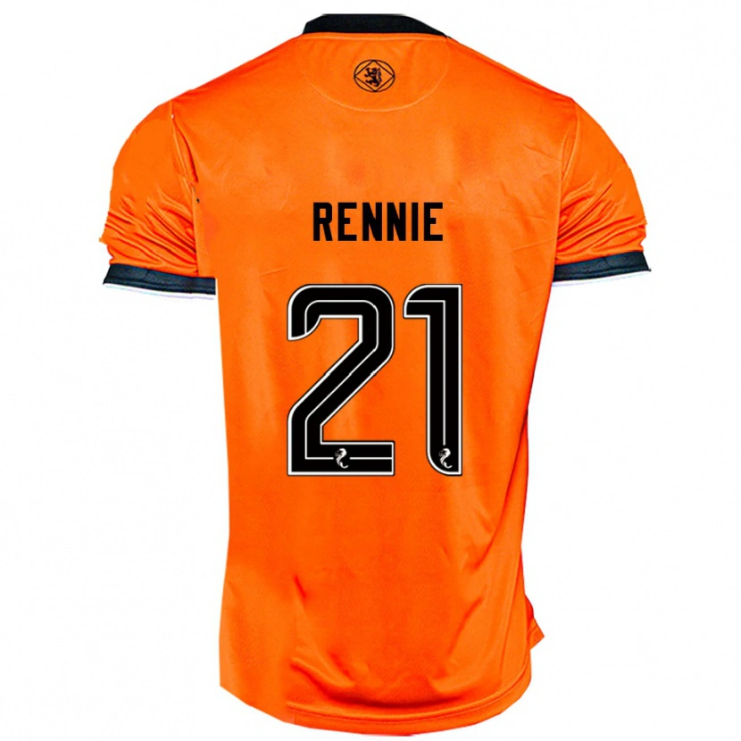 Danxen Mujer Camiseta Beth Rennie #21 Naranja Negro 1ª Equipación 2025/26 La Camisa México