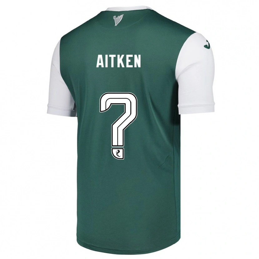 Danxen Mujer Camiseta Conor Aitken #0 Verde Blanco 1ª Equipación 2025/26 La Camisa México