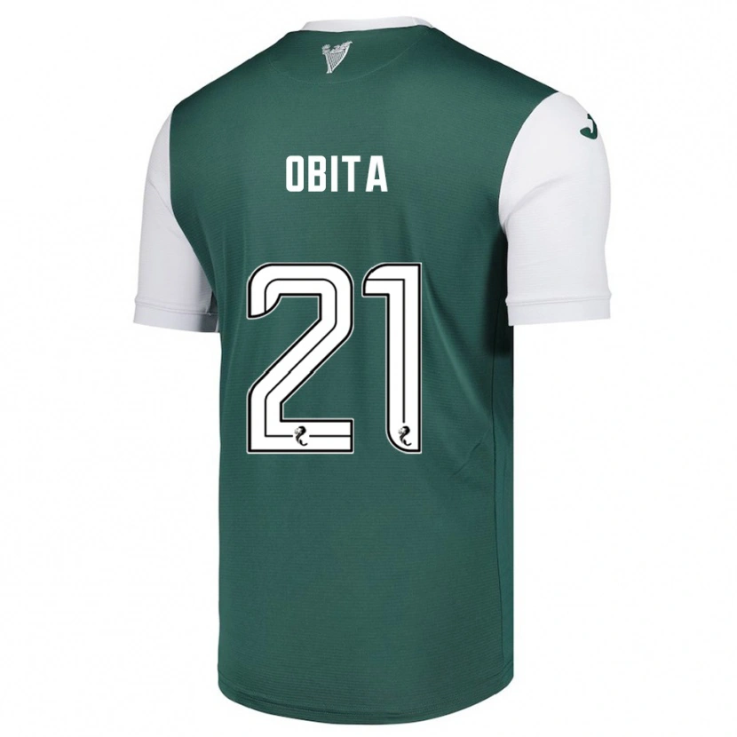 Danxen Mujer Camiseta Jordan Obita #21 Verde Blanco 1ª Equipación 2025/26 La Camisa México