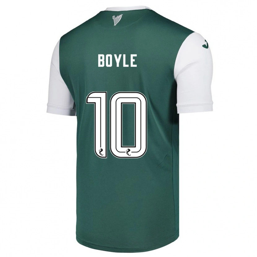 Danxen Mujer Camiseta Martin Boyle #10 Verde Blanco 1ª Equipación 2025/26 La Camisa México