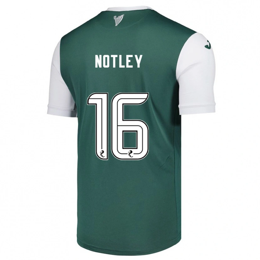 Danxen Mujer Camiseta Ellis Notley #16 Verde Blanco 1ª Equipación 2025/26 La Camisa México