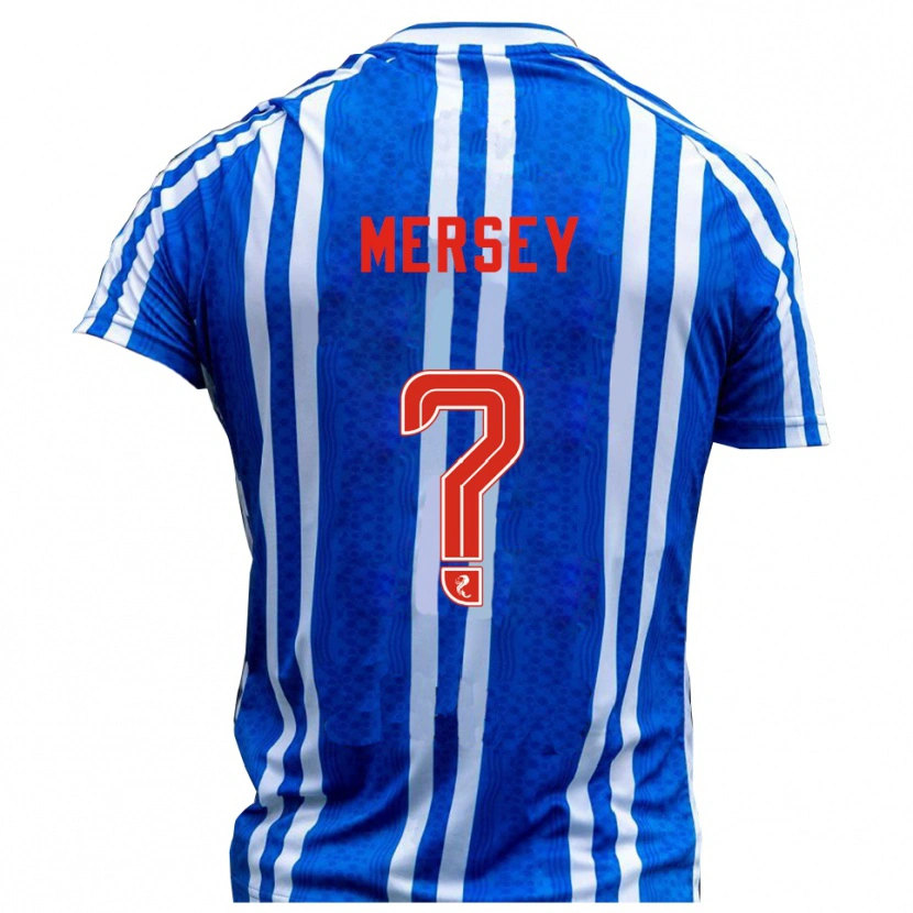 Danxen Mujer Camiseta Ethan Mersey #0 Azul Blanco 1ª Equipación 2025/26 La Camisa México